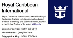 Royal Caribbean Toll Free