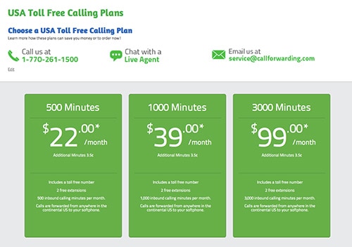 Toll free calling plans can save money when you have significant call volume.