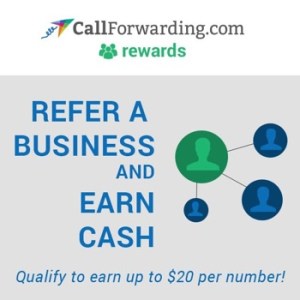 CallForwarding.com Rewards Referral Program