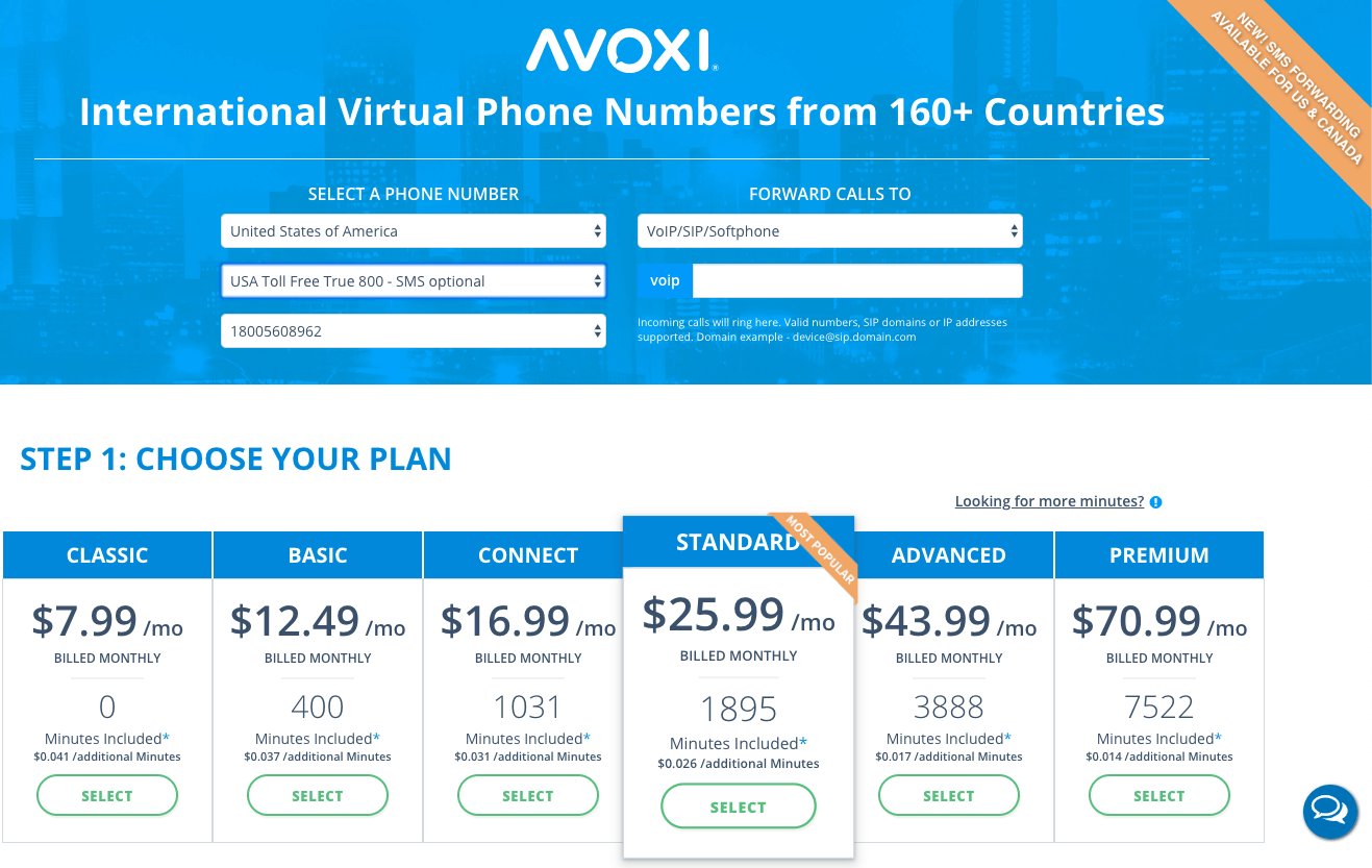AVOXI-true-800-pricing
